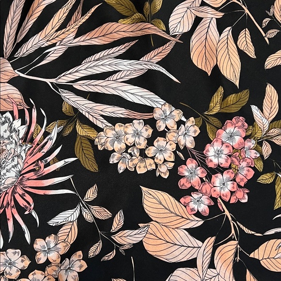 Midnight Bakery Floral Print Satin Chemise – Size M - Picture 5 of 7